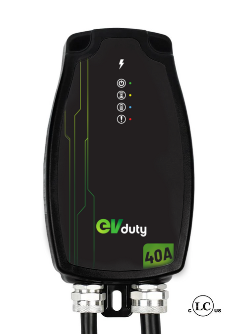 EVduty-50 (40A) portable electric vehicle charging station, NEMA 14-50P